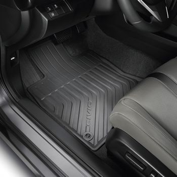 2016-2021 Civic 4dr/5dr Black All Season Floor Mats