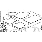 2014-2015 Civic Si 2dr Black Carpet Floor Mats